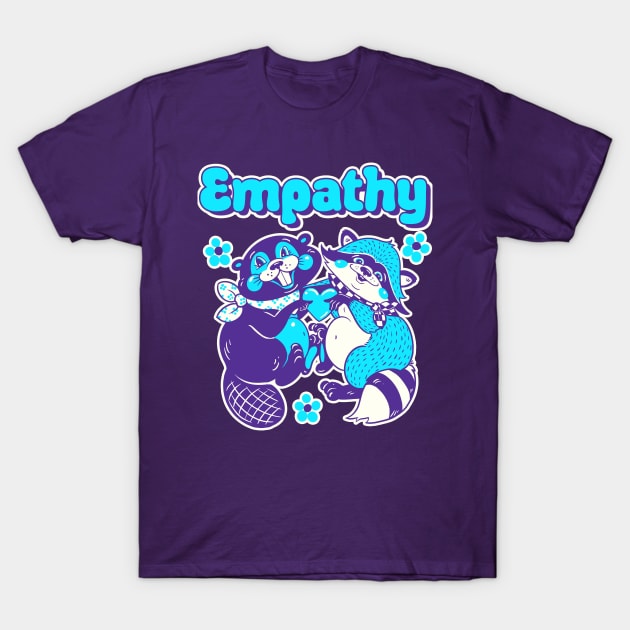 Empathy - Purple/Blue with white background T-Shirt by Guen Douglas 